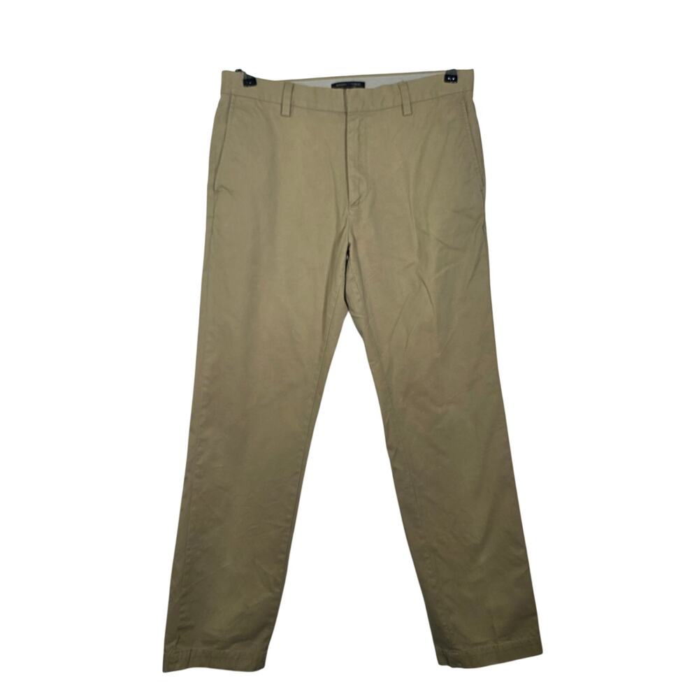 Banana Republic Emerson Chino Khaki Pants 100% Cotton Mens 33x32